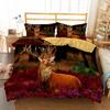 3D Animal Deer Bedding Set Quilt Cover and Pillowcase Single Double Queen King