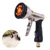 Sturdy Hose Nozzle Durable Garden Hose Sprayer Heavy Duty Metal Hose Nozzle with 9 Adjustable Patterns for Watering Lawn Garden