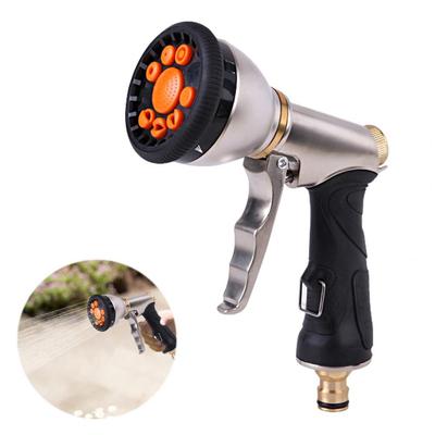 Sturdy Hose Nozzle Durable Garden Hose Sprayer Heavy Duty Metal Hose Nozzle with 9 Adjustable Patterns for Watering Lawn Garden