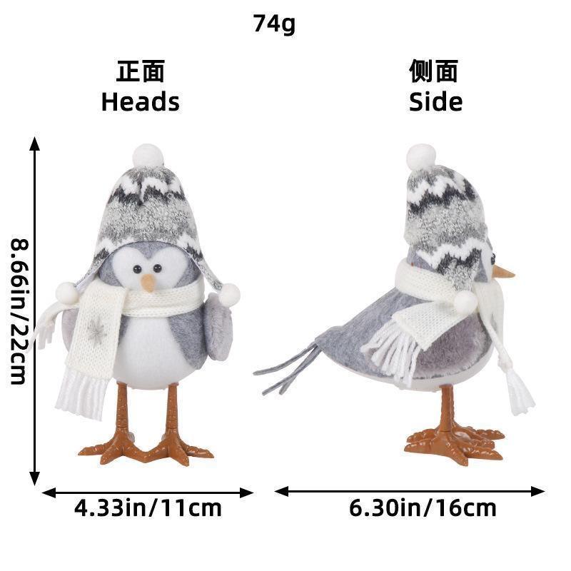 Niedlicher Pinguin Weihnachten Leuchtender Pinguin Vögel Kreatives Weihnachtsgeschenk Kleines Tier Tischdekoration Ornamente