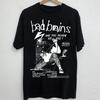 Camiseta Gráfica de la Banda Bad Brains 100% Algodón Suave Cómoda Negra Manga Corta con Diseño de Fechas de Concierto Cuello Redondo Casual