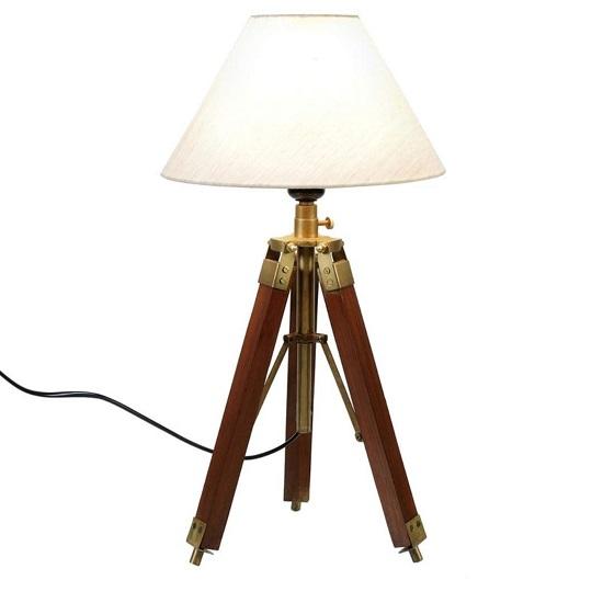 Wooden Tripod Poly Table Tripod Lamp Beautiful Design Home Décor
