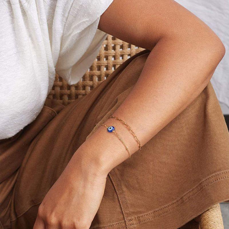 Blessed Evil Eye Bracelet For Women Lucky Copper Devil Eye Wristband Gift Jewelry Gift