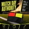 3PCS PVC Soccer Referee Card Set Foldable Record Paper Convenient Protective Cover  Football Matches