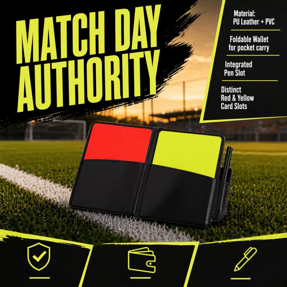 3PCS PVC Soccer Referee Card Set Foldable Record Paper Convenient Protective Cover  Football Matches