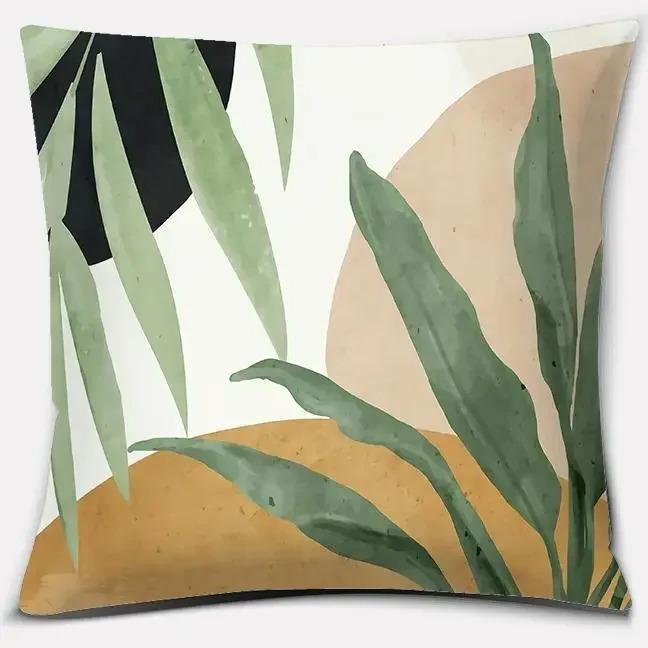 Warm Color Geometric Series Throw Pillow Home Office Decoration Bedroom Sofa Car Cushion Cover With Zipper Pillowcase