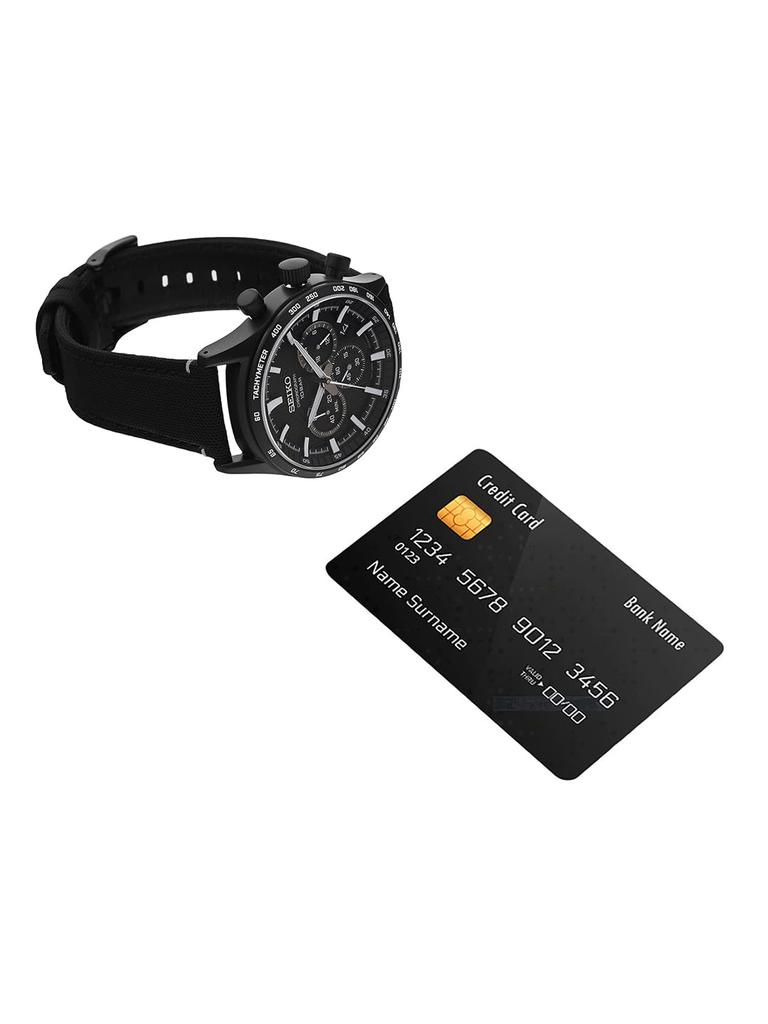 Seiko SEIKO watch chronograph overseas model black SSB417P1 men's [item]
