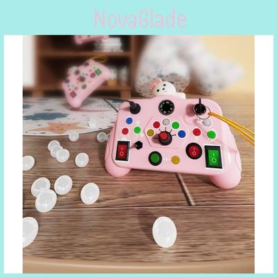 Montessori Busy Board With Led Lights And Sound For Toddler Sensory Development