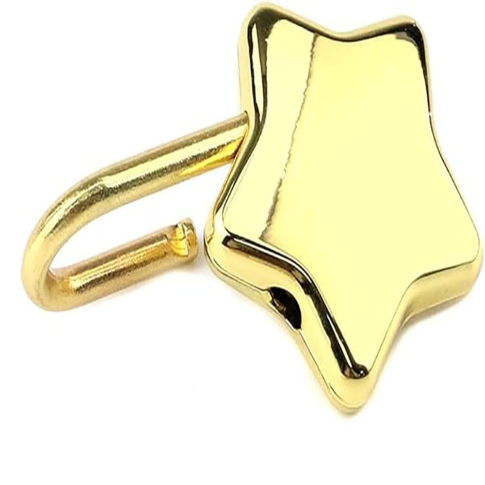 Star Key Vintage Style LOCK Silvery Notebook Padlock Mini Five Pointed Star Lock  Letter Box золотой