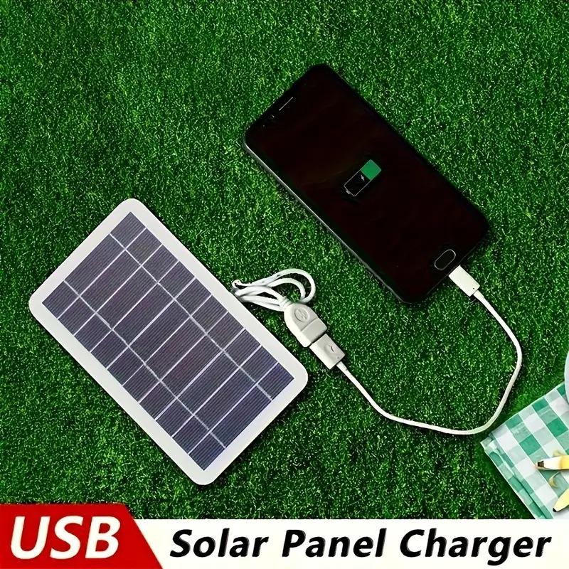 5V 2W Solar Panel High Power For Mobile Phone USB Solar Power Bank Battery Solar Charger Camping
