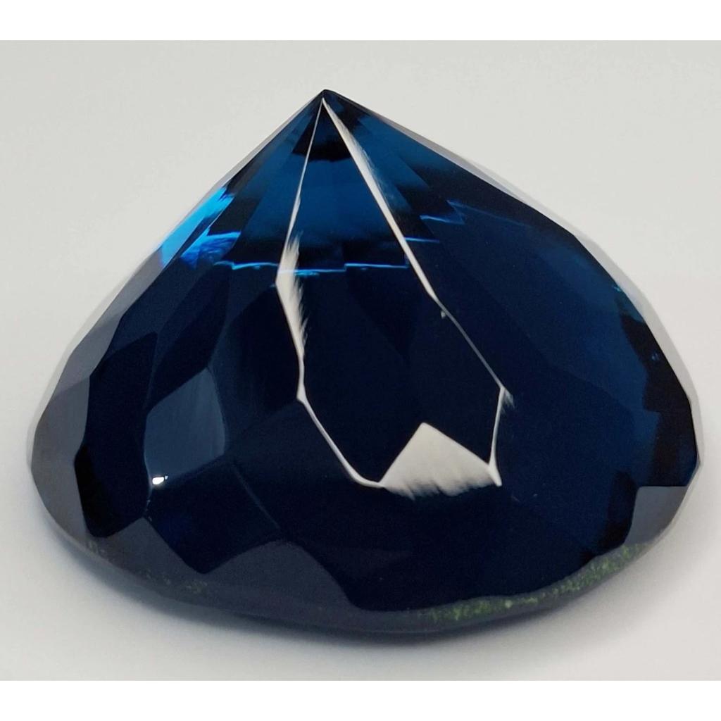 Beautiful Tourmaline Blue Indicolite Round Cut 104-106 Ct Certified Gemstone