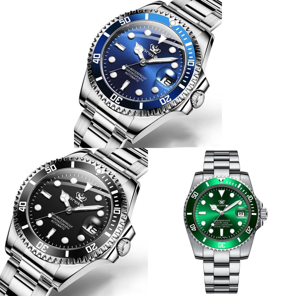 Waterproof Men Quartz Watch With Luminous Hands And Calendar For Daily Use