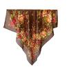 20252025 winter new fashion flower shawl office with warm velvet scarf decorative bag headscarf women