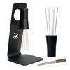 MiiCoffee WDT Espresso Dispersion Tool Magnetic Coffee Stirrer 0.4mm 9 Mounting Pins + 9 Extra Needles for Espresso Coffee Stirring Tool with Stand