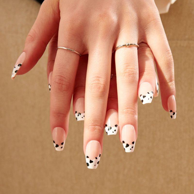 Reusable Nail Tips Milk Cow (Coffin)