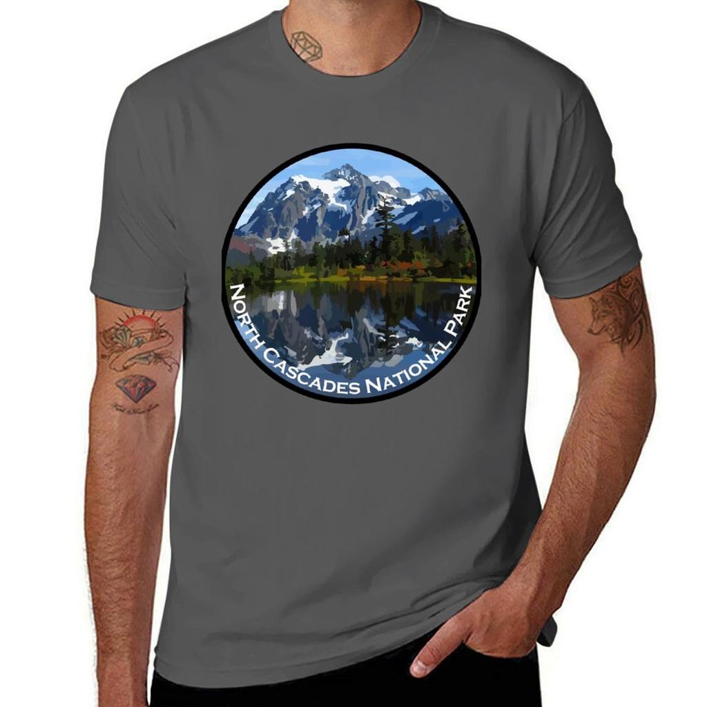 North Cascades National Park Tshirt Christmas Casual Short Sleeve Top
