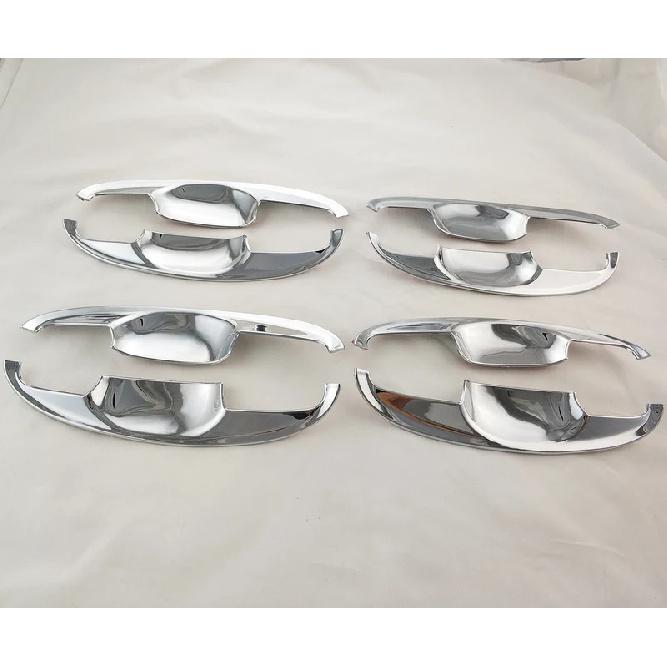 Car ABS Chrome Accessories Plated Door Handle Bowl Cover Trim Paste Style For Toyota Yaris Vitz Hatchback 2006 2008 2012 2013