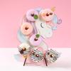 Unicorn Wooden Donut Stand Wall Dessert Doughnut Table Holder Unicorn Birthday Party Decor Baby Shower Wedding Party Supplies