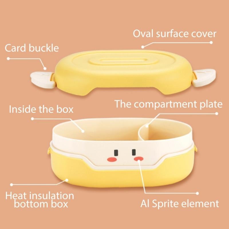 Contenitore per alimenti Bento per stoviglie, cartone animato a forma di robot