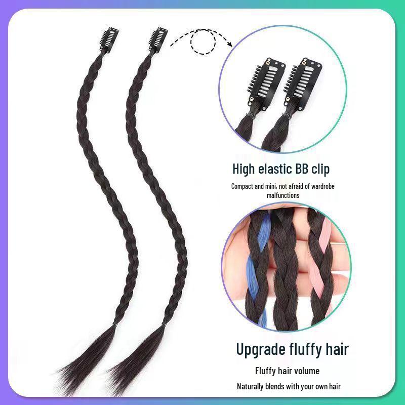 Women's Ancient Style Double Bun Braided Wig Hair Accessory