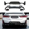 23-26 BMW 3 Series G20 G28 LCI 340 Rear Lip Large Hole Exhaust Tips Small Body Kit