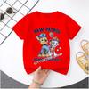 PAW Patrol Summer Short-sleeved 1-12 Years Old Children's T-shirt Boys Sweatshirt Girls Casual Tops Cartoon Printing