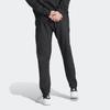 Adidas Originals Trefoil Embroidered Logo Sweatpants with Drawstring Cuffs Men Bottoms Black HZ0698
