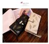 2018 Ladies PU Leather Wallet with Horizontal Zipper & Leaf Design