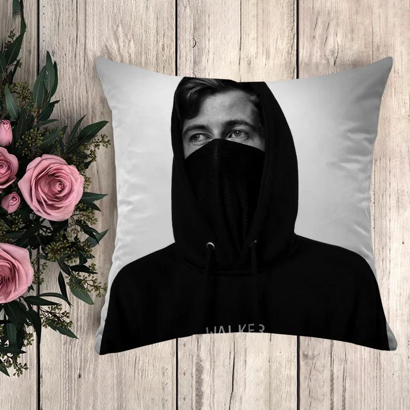 Poszewka na poduszkę Alan Walker Poszewka na poduszkę Luksusowe poduszki Anime Wystrój domu Poduszki dekoracyjne Poszewki dekoracyjne 50x50 Sofa