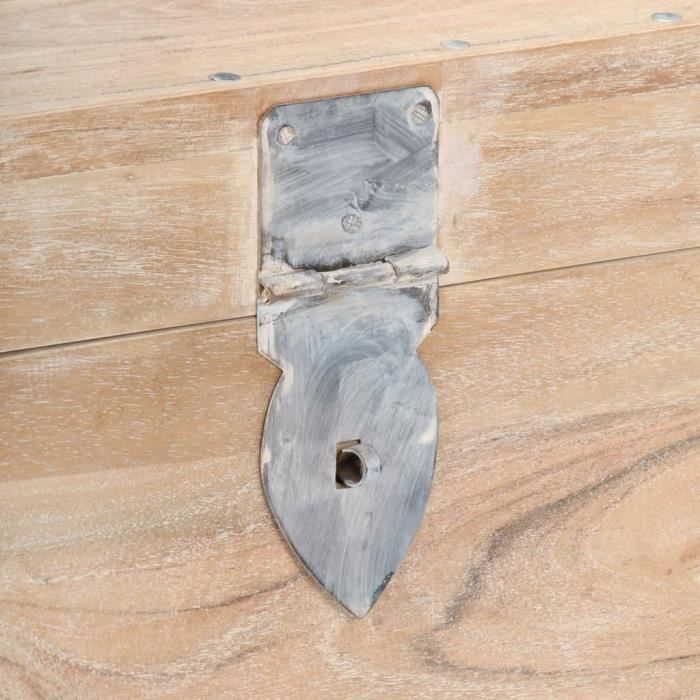 VidaXL Coffre 40x40x40 cm Bois d'acacia solide