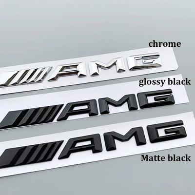 FVNH3 1pcs 3D Car Rear Trunk Emblem Decal Letters Sticker Mercedes Benz AMG A B C E G CLA W211 W203 W204 W210 W124 Accessories