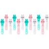 12 pièces de Baguettes à Bulles Lapin Dessin Animé – Jeu Sûr et Amusant pour les Fêtes en Plein Air, Anniversaires, Parcs et Piscines