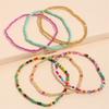 Bohemian Colourful Rice Bead Anklet Set For Women Summer Sandy Beach Chain On Leg Ankle Bracelet Female  Jewelry