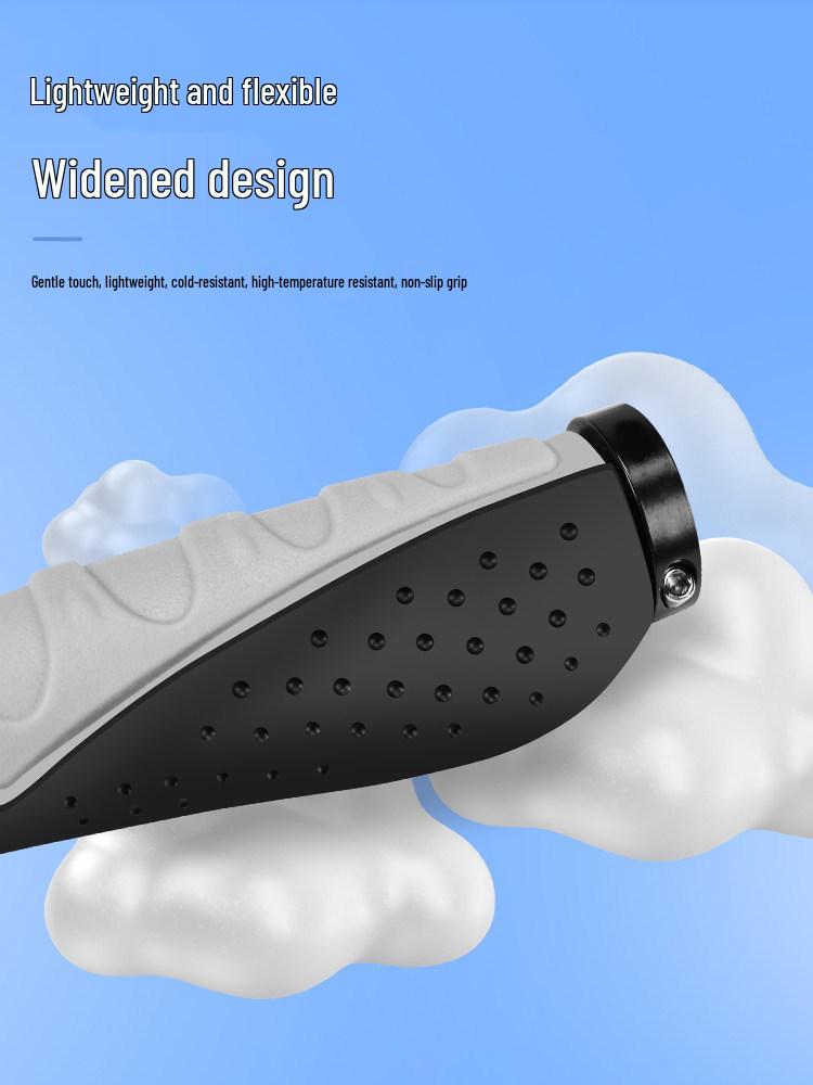 Aluminum Alloy Lock-on Non-slip Mountain Bike Handlebar Grips with Rubber Bar Ends