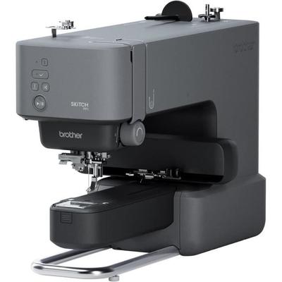 Automatische Stickmaschine - Brother - Skitch PP1 - Grau - 100x100 mm Magnetrahmen - Artspira Anwendung