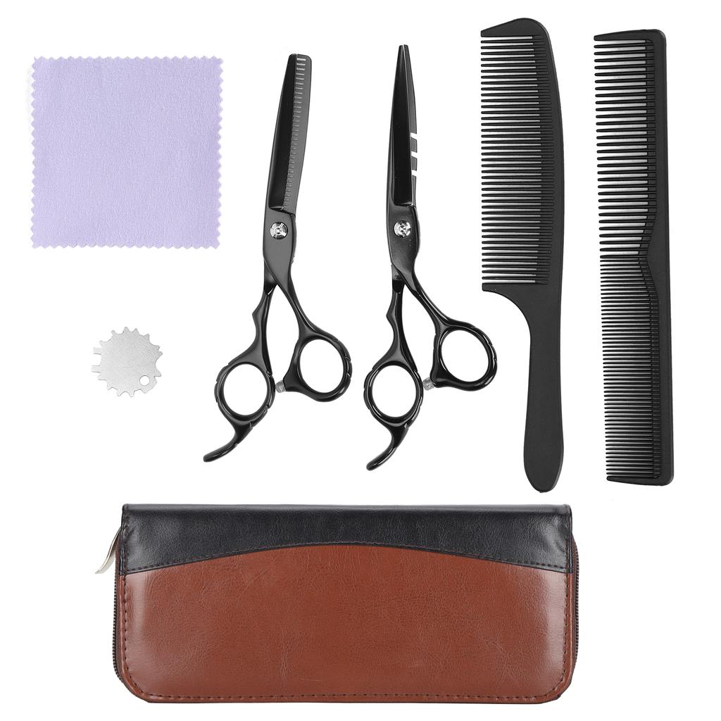 Haarschneidescheren Set Schneide-/Ausdünnscheren mit Kamm Friseurscheren Set