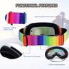Kids Snowmobile Goggles Boys Girls Snowboard Glasses Snow Sports for Children Age 4-12 Anti Fog UV Protection Ski Skiing Goggles