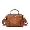 Women's Genuine Leather Bag Simple High Quality Tote Bag Small Vintage Bost Handbag Female Shoulder Crossbody Bag