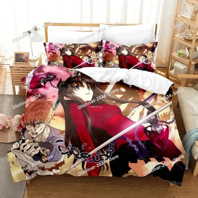 Nieuwe Fatestay night Unlimited Blade Works Beddengoedsets Dekbedovertrekset Met Kussensloop Eenpersoons Volledig Queen King Bedkleding Bedlinnen