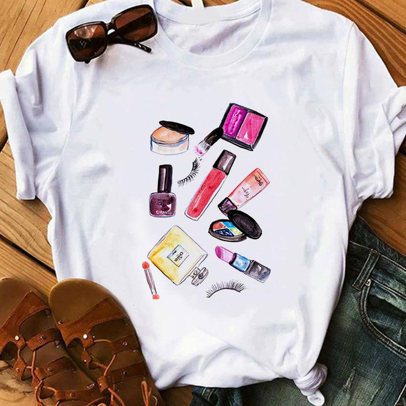 Cartoon Printed T-Shirt Women'S Short Sleeve Women'S Clothing