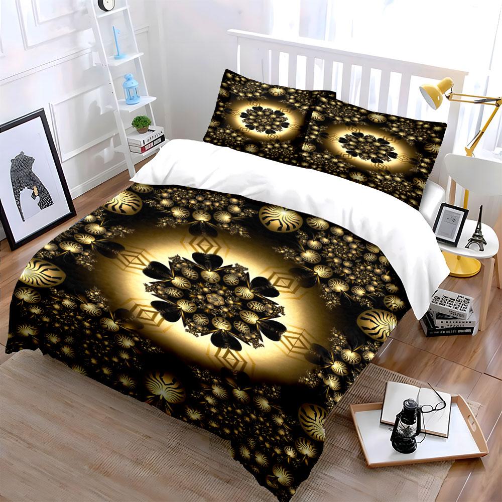Abstract Floral and Geometric. Bedding Sets Duvet Cover Sets Duvet Covers Pillowcases(1 * Duvet Cover 2 * Pillowcases Without Duvet Insert)