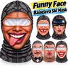Full Coverage Winter Mask Cover 3D Face Printed Ski Mask Hood Novelty Headwear  Costume Parties