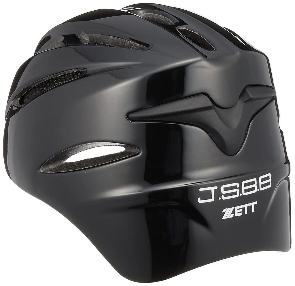 ZETT Baseball Size BHL40R Helmet, Softball, Catcher's, Black, L,