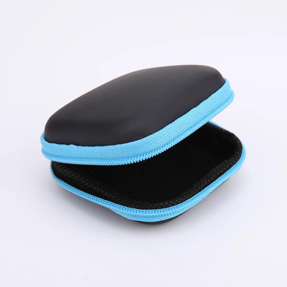 Earphones Case Carry Bag Portable Mini Zipper Headphone Bag Hard Aseismic Moisture Proof Headphone Bag Storage Box Headset Case