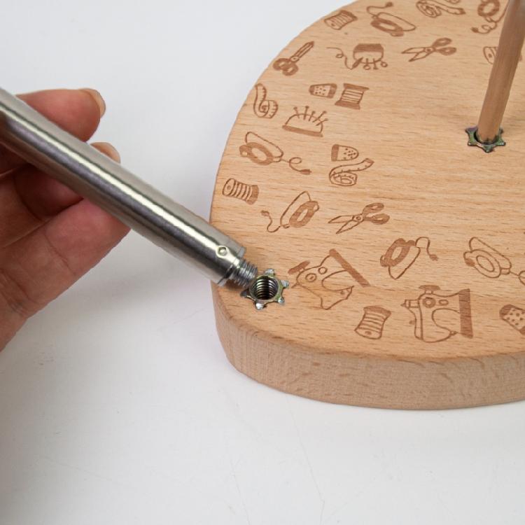 Single Thread Spool Holder Cone Spool Stand Sewing Machine Thread Stand with Heavy Base, Sewing Single Thread Holder