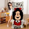Cartoon Mafalda Microfiber Printed Beach Towel Mountain Climbing Yoga Beach Swimming Running Absorbent Soft Towel