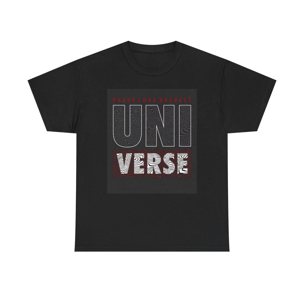 Men's and Women's T-shirts Peace Love Respect Universe