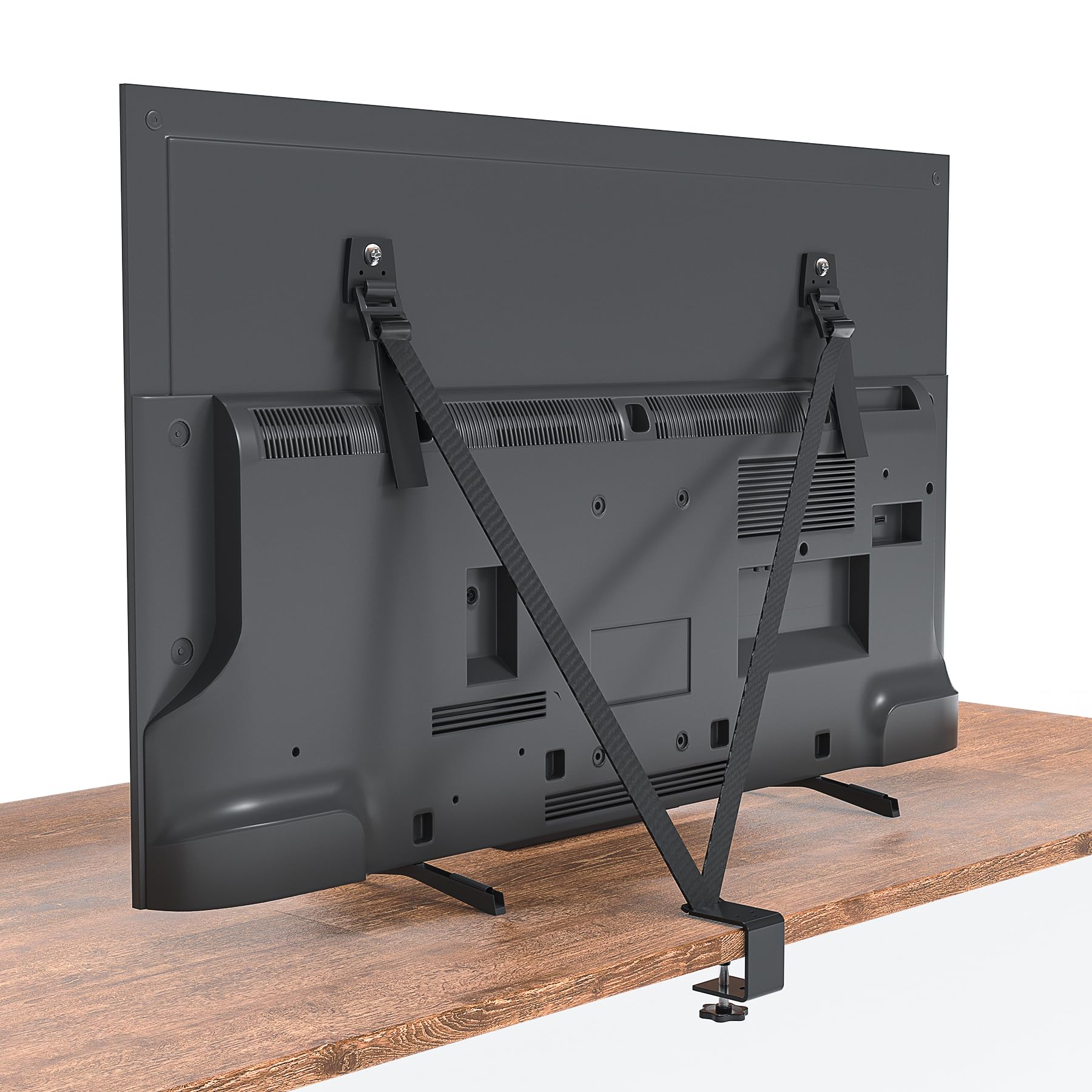 

COBIVI TV Fall Prevention Earthquake Fall Clamp Earthquake VESA Hole No Disaster Japanese Instruction Manual 6 Types of Bolts TV Fall Prevention Belt,