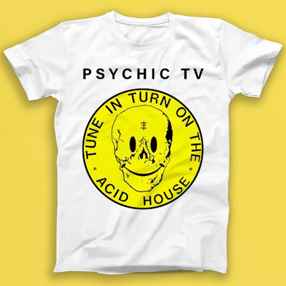 

Psychic TV Техно Эсид Бит Панк Рок Новая Волна Музыка Подарок Футболка 2097 L