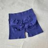 Candy Color Seamless Low-Waist Hip-Lifting Yoga Shorts (Three-Quarter Length)